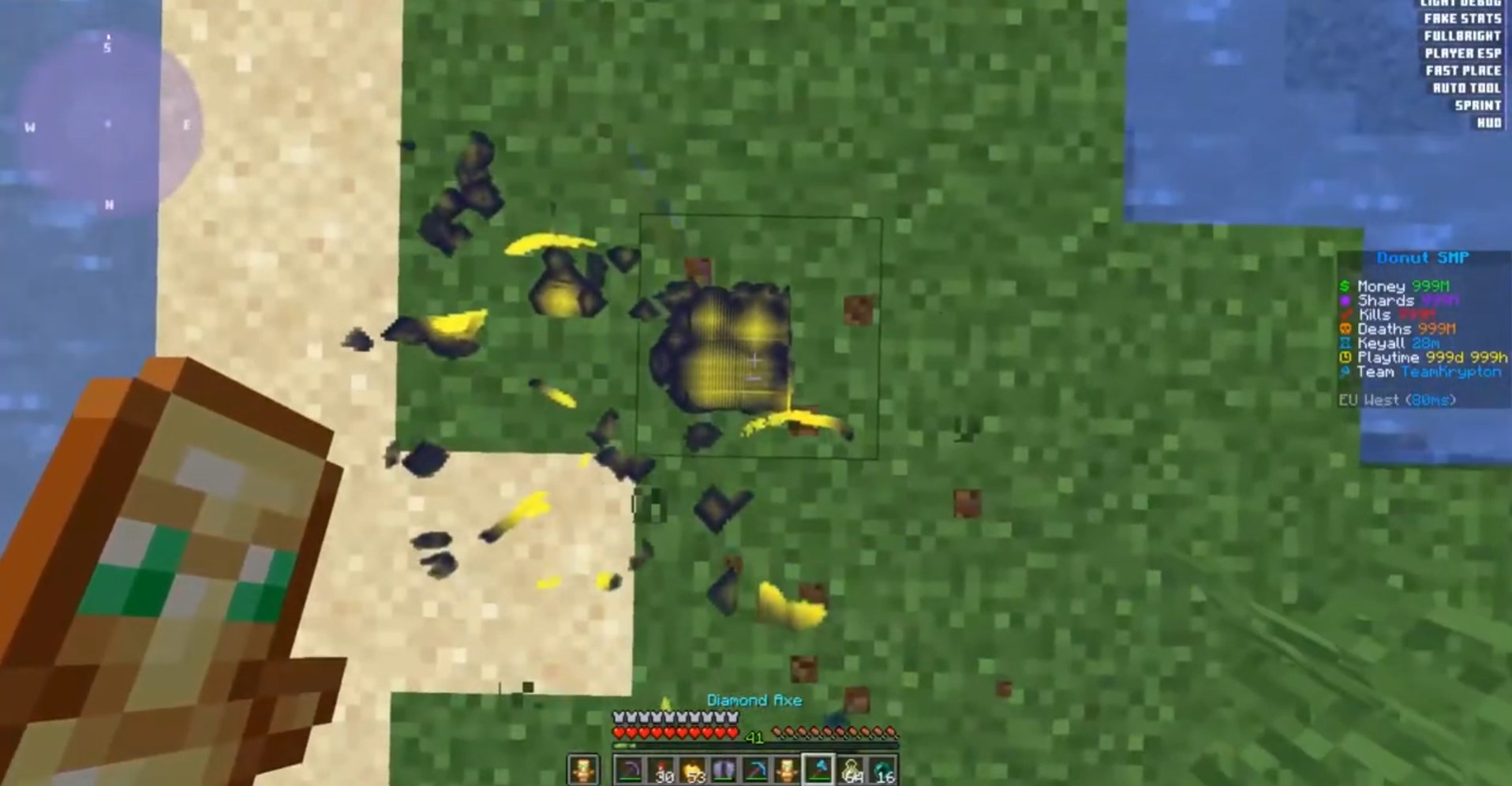 Titanium Client Combat Screenshot